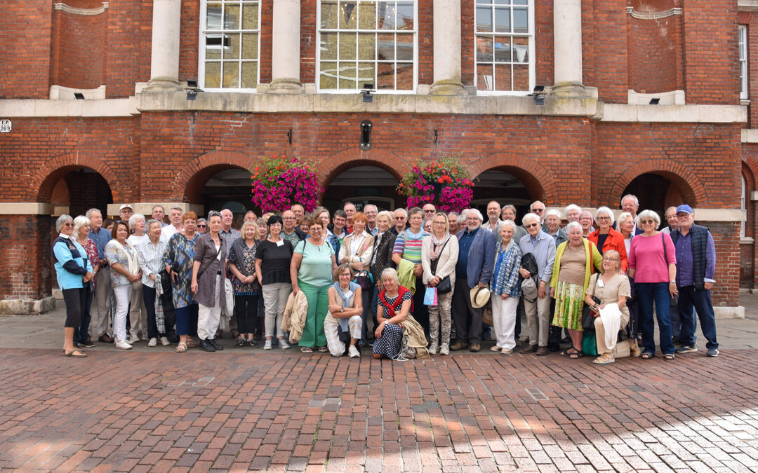 Chichesterf Speyer Friends outside the assembly rooms in Chichester